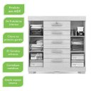 Ver imagem 4 de Cômoda 2 Portas 5 Gavetas Diana Acp Móveis