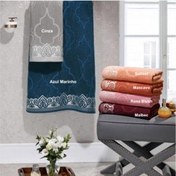 Toalha De Banho Marrocos Kit 5 Toalhas Coloridas - 70x140cm - Lufamar - 2 Toalha De Banho Marrocos Kit 5 Toalhas Coloridas - 70x140cm - Lufamar - 2