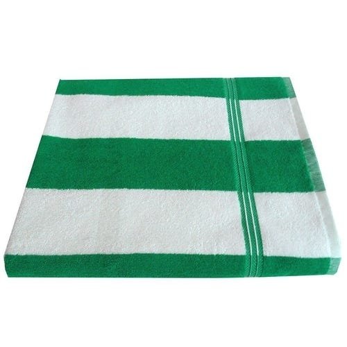 Toalha Para Praia E Piscina Listrada Ipanema Verde - 80x150cm - Lufamar