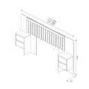 Ver imagem 4 de CABECEIRA CASAL RIPADO FLORIDA C/4 GAVETAS -FLEX 1.40- QUEEN -KING -CARMOLAR:NATURALE