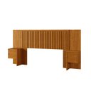 Ver imagem 2 de CABECEIRA CASAL RIPADO FLORIDA C/4 GAVETAS -FLEX 1.40- QUEEN -KING -CARMOLAR:NATURALE