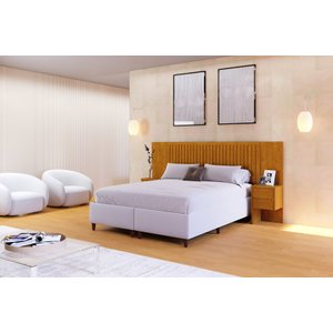 CABECEIRA CASAL RIPADO FLORIDA C/4 GAVETAS -FLEX 1.40- QUEEN -KING -CARMOLAR:NATURALE