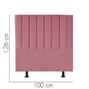 Ver imagem 2 de Cabeceira Estofada Carla 100cm Solteiro para Cama Box Quarto Suede Rosa Bebê - Gat Magazine