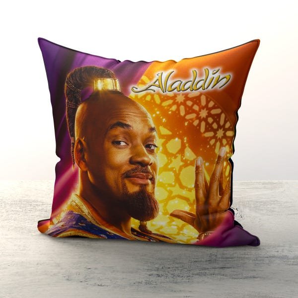 Almofada Aladdin Gênio em Microfibra Premium - 1