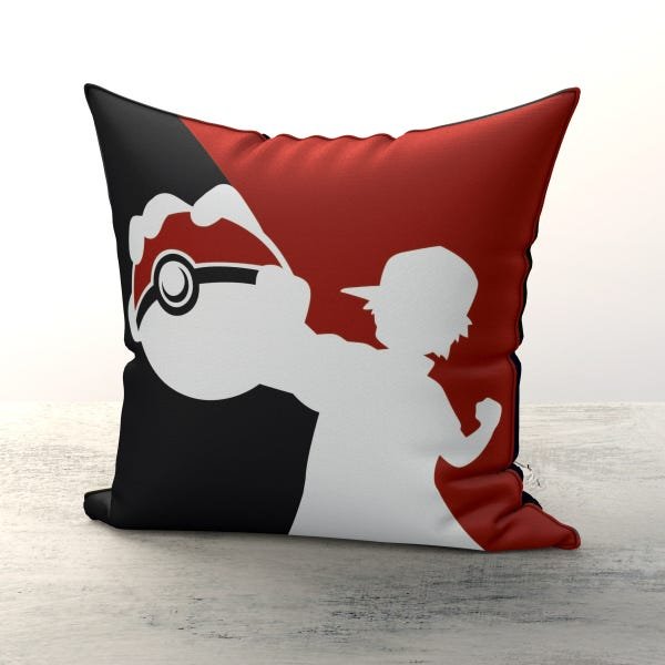 Almofada Pokemon Pokebola em Microfibra Premium - 1