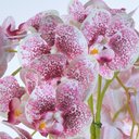 Ver imagem 2 de Arranjo de Orquídea Artificial Pintas Vinho Vaso Rose Gold