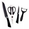 Kit Jogo de Facas Chef Grande Cozinha Com 4 Peças Aço Inox ER-0386 - Everrich - 1