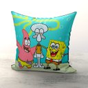 Ver imagem 1 de Almofada Bob Esponja Patrick Lula molusco Microfibra Premium