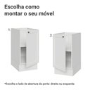 Ver imagem 4 de Balcão de Cozinha 40 cm 1 Porta (sem Tampo) Branco Vik Madesa