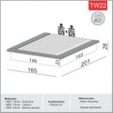 Ver imagem 4 de Cama de Casal Tamanho Casal Estilo Japonês 165cm 100% MDF Freijó Amadeirado Marrom