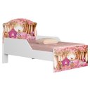 Ver imagem 1 de Mini Cama Infantil 148x68cm Proteção Lateral Carruagem Rosa Z53 - Mpozenato