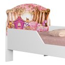 Ver imagem 5 de Mini Cama Infantil 148x68cm Proteção Lateral Carruagem Rosa Z53 - Mpozenato