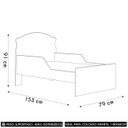 Ver imagem 4 de Mini Cama Infantil 148x68cm Proteção Lateral Carruagem Rosa Z53 - Mpozenato