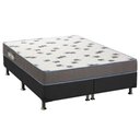 Ver imagem 1 de Cama Box Queen: Colchão Espuma D33 Ortobom Light + Base CRC Suede Gray(158x198)