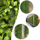Ver imagem 7 de Kit 12 Painéis de Plantas Artificiais Luxo para Jardim Vertical e Parede Decorativa