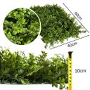 Ver imagem 2 de Kit 12 Painéis de Plantas Artificiais Luxo para Jardim Vertical e Parede Decorativa