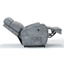 Ver imagem 5 de Poltrona do Papai Reclinável em Suede Cor Cinza Massagem Reclinação Elétrica - Modelo Florença