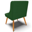Ver mais imagens de Cadeira Decorativa Sala de Jantar Pés Palito de Madeira Firenze Veludo Luxo Verde/Natural G19 - Gran