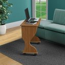 Ver imagem 4 de Mesa Escrivaninha Dobrável 100% MDF 75cm Marrom