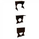 Ver imagem 6 de Mesa Escrivaninha Dobrável 100% MDF 75cm Marrom