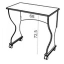 Ver imagem 2 de Mesa Escrivaninha Dobrável 100% MDF 75cm Marrom