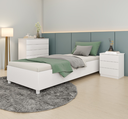 Ver imagem 1 de Cama Box Solteiro Mônaco Ripas Multilaminadas - Móveis Tcil