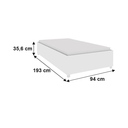 Ver imagem 3 de Cama Box Solteiro Mônaco Ripas Multilaminadas - Móveis Tcil