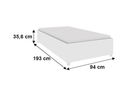 Ver imagem 3 de Cama Box Solteiro Mônaco Ripas Multilaminadas - Móveis Tcil
