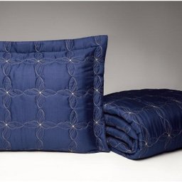 Kit Colcha Queen 3 Peças Tecido Percal Porcelana Casaborda - 1