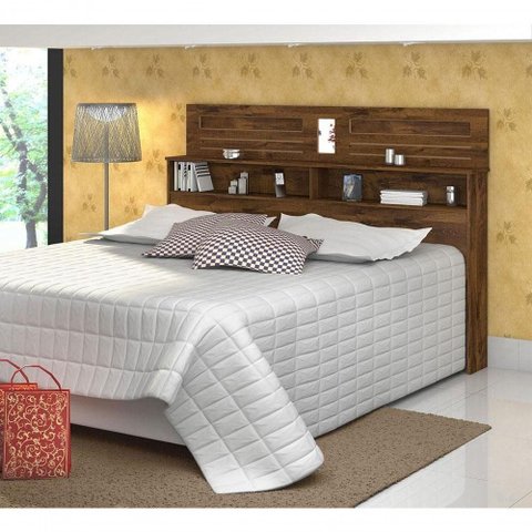 Cabeceira para Cama Queen Size Quarto Florença Malbec