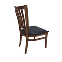 Ver imagem 3 de Kit 2 Cadeiras de Jantar em Madeira Maciça Estofada Preto