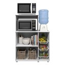Ver imagem 3 de Balcão para Forno e Microondas Branco Premium Multimóveis
