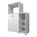Ver imagem 1 de Balcão para Forno e Microondas Branco Premium Multimóveis
