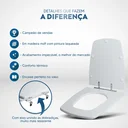 Ver imagem 3 de Assento Sanitario Aero Cinza Quartzo para vaso Ideal Standard