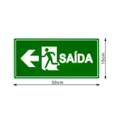 Ver imagem 2 de Kit 2 Placas Saída De Emergência Esquerda