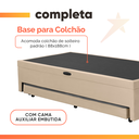 Ver imagem 7 de Cama Bibox Baú com Colchão Real Solteiro e Cama Auxiliar Conjugada 88x188x73cm Bela