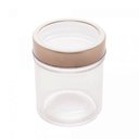 Ver imagem 4 de Jogo 2 Potes de Vidro com Tampa Acrílico Gastro Rosê 350ml Mantimentos - Lyor