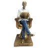 Estatueta Decorativa Psicólogo Escultura Resina Enfeite 20cm - 1