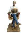 Ver imagem 1 de Estatueta Decorativa Psicólogo Escultura Resina Enfeite 20cm