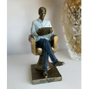 Ver imagem 3 de Estatueta Decorativa Psicólogo Escultura Resina Enfeite 20cm