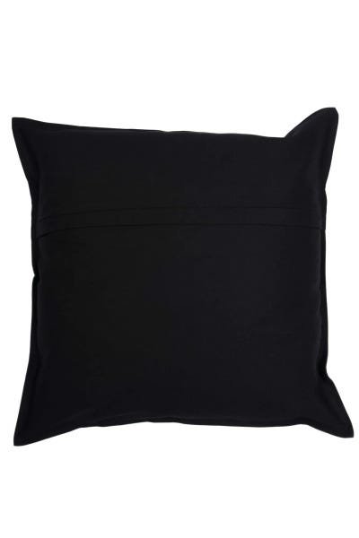 Capa de almofada em pesponto 45 cm x 45 cm preta - 2