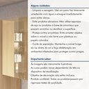 Ver mais imagens de Armário Aéreo 2 Portas Vidro Reflecta Infinito Rainha Marrom/Nature