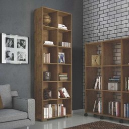 Estante Livreiro 12 Nichos A1 Dalla Costa - 1 Estante Livreiro 12 Nichos A1 Dalla Costa - 1