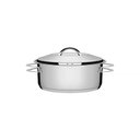 Ver imagem 1 de Caçarola Tramontina Solar Rasa em Aço Inox Fundo Triplo com Tampa e Alças 20 Cm 2,9 L Tramontina