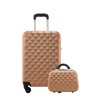 Mala de Viagem Tamanho Média 23kg Rodas 360 - Gladiador Diamond com Frasqueira D1m Cor: Rose Gold - 1