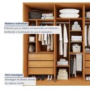Ver mais imagens de Guarda Roupa Casal 6 Portas 6 Gavetas 242,6cm Imperiale Premium Bege/Cinamomo/Off White