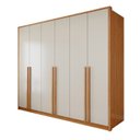 Ver imagem 2 de Guarda Roupa Casal 6 Portas 6 Gavetas 242,6cm Imperiale Premium Bege/Cinamomo/Off White