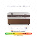 Ver imagem 4 de Conjunto Box Marrom Mali Bege Molas Ensacadas Solteiro 88x188x70 - King House