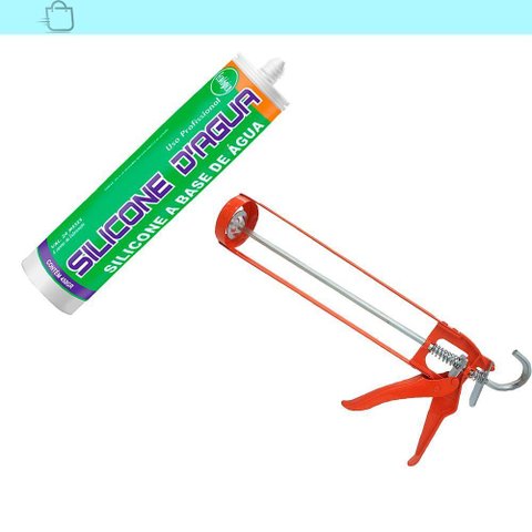 Silicone Dagua Acrilico Cartucho 450g Marrom C/Aplicador