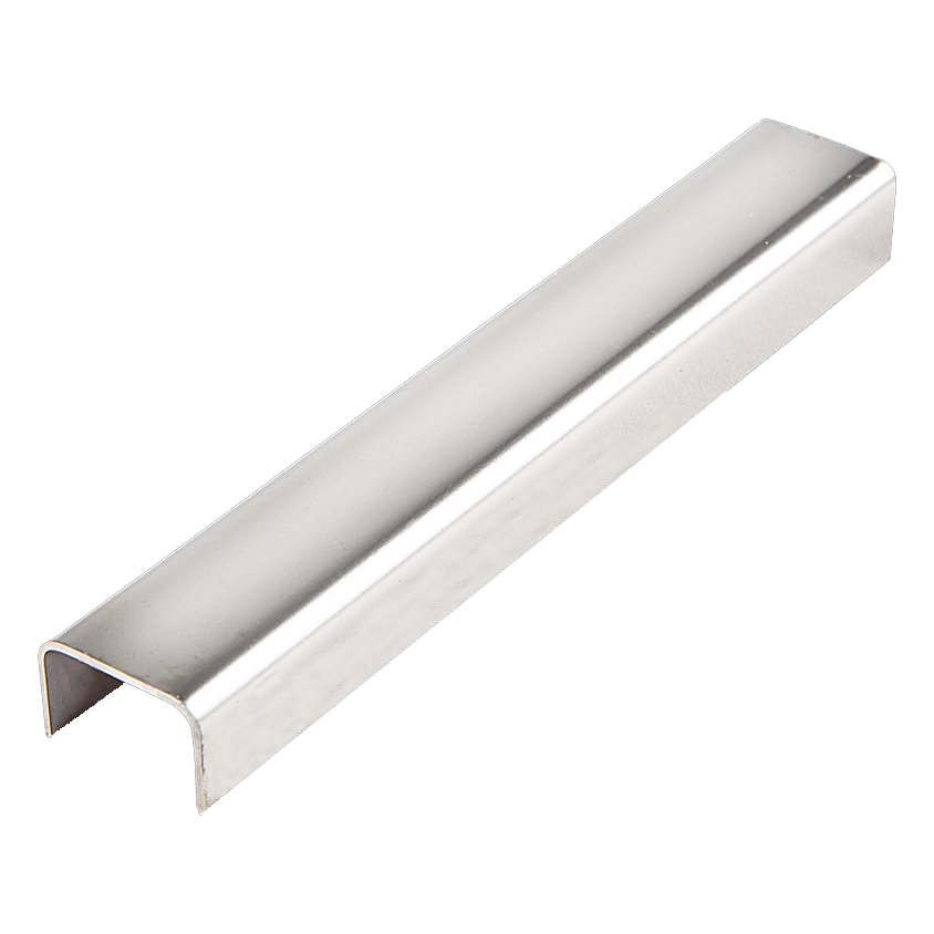 Perfil Listelo, "U", Aço Inox 304, Brilho - 11 x 9 x 2700mm - 1
